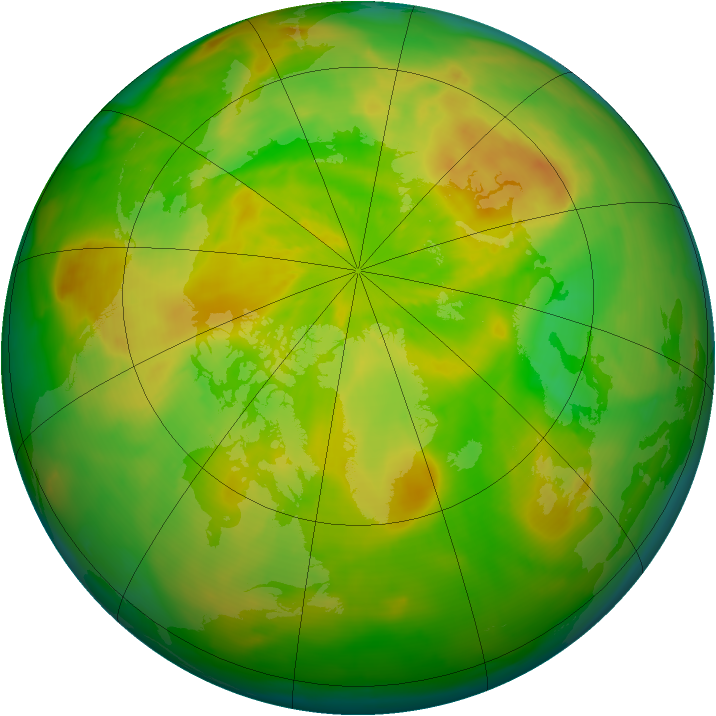 Arctic ozone map for 24 May 2014